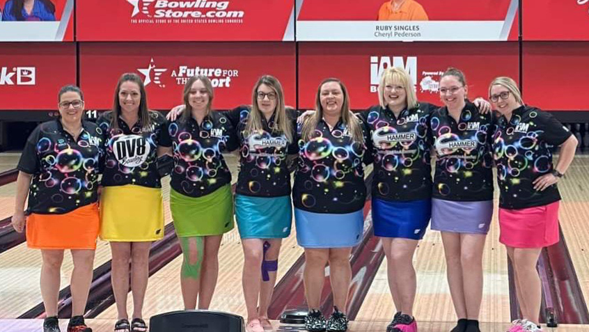 The members of Jami's Girls 1 and 2 at the 2023 USBC Women's Championships The members of Jami's Girls 1 and 2 at the 2023 USBC Women's Championships